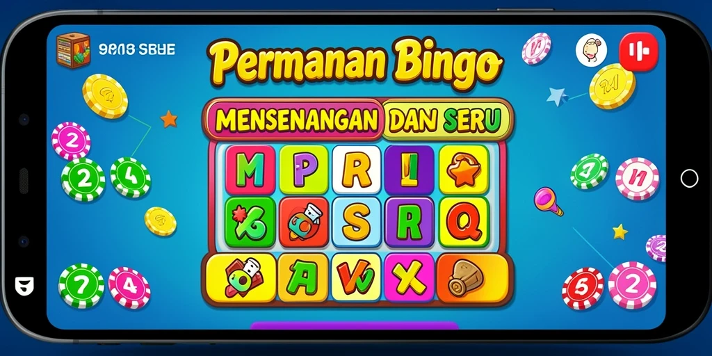 Tampilan gameplay Bingo yang penuh warna dan dinamis.
