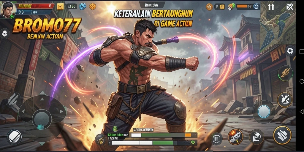 Tampilan gameplay BROMO77 yang penuh aksi dan menegangkan.