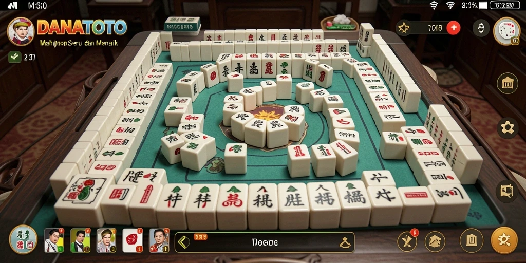 Gameplay menarik dalam DANATOTO menampilkan papan Mahjong yang menantang.