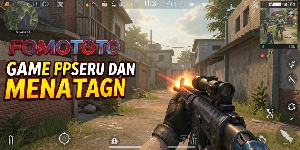 Screenshot gameplay <strong>FOMOTOTO</strong> menampilkan aksi seru dalam pertarungan FPS.