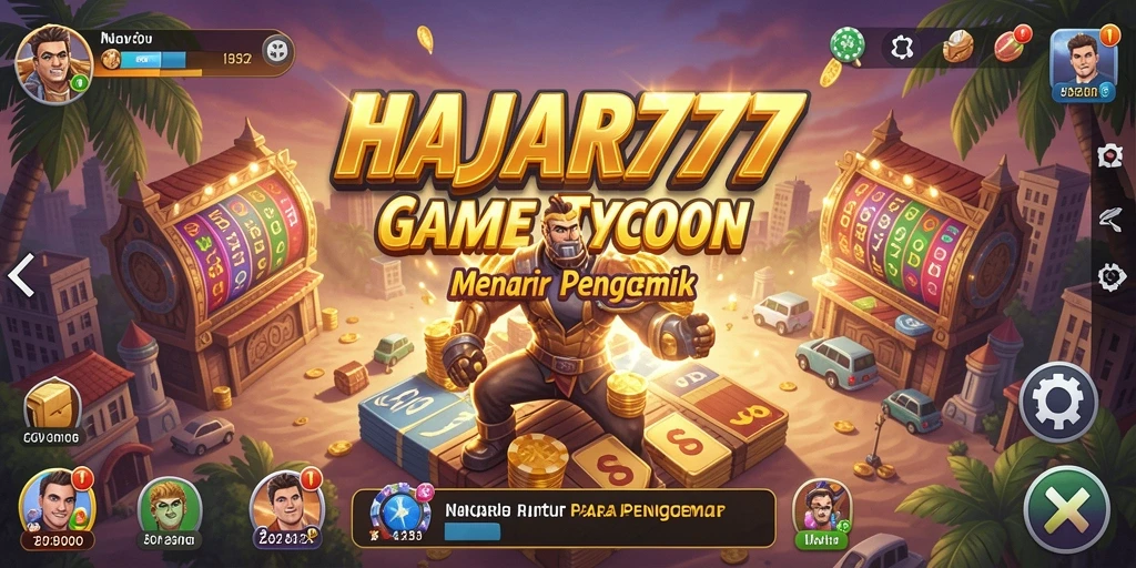 Tangkapan layar gameplay Tycoon yang menampilkan manajemen bisnis.