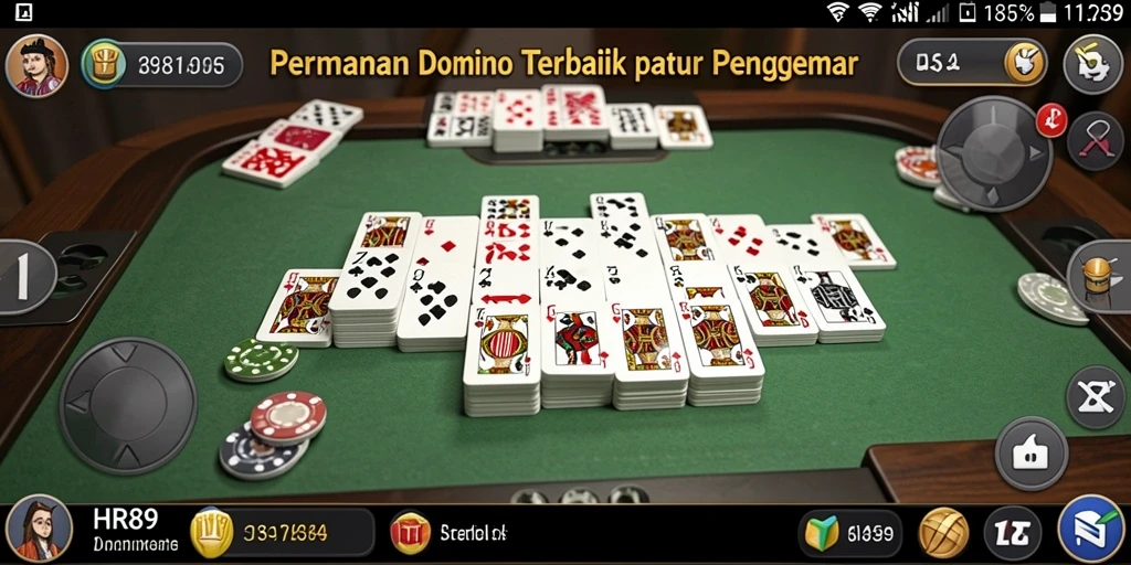 Tampilan seru gameplay Domino yang menantang.
