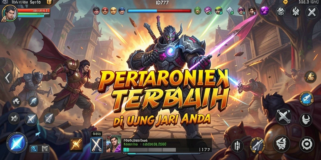 Tangkapan layar gameplay <strong>ID777</strong> menampilkan pertarungan antar karakter yang seru.