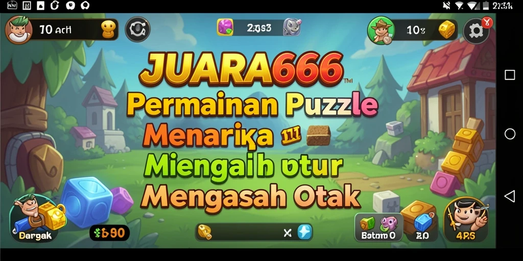 Gameplay seru dan menantang dari JUARA666 dengan teka-teki beragam.