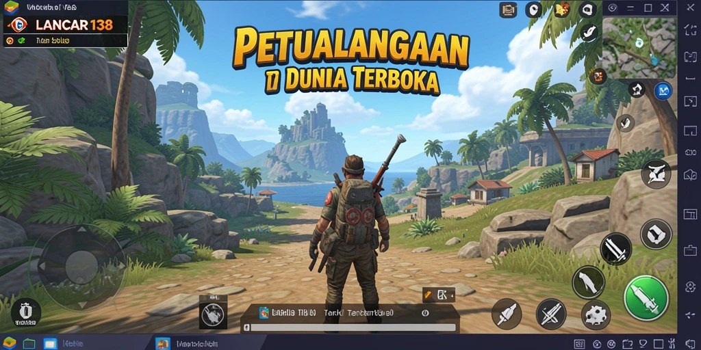 Screenshot menampilkan permainan <strong>LANCAR138</strong> dengan dunia terbuka yang luas dan detail grafis yang menawan.