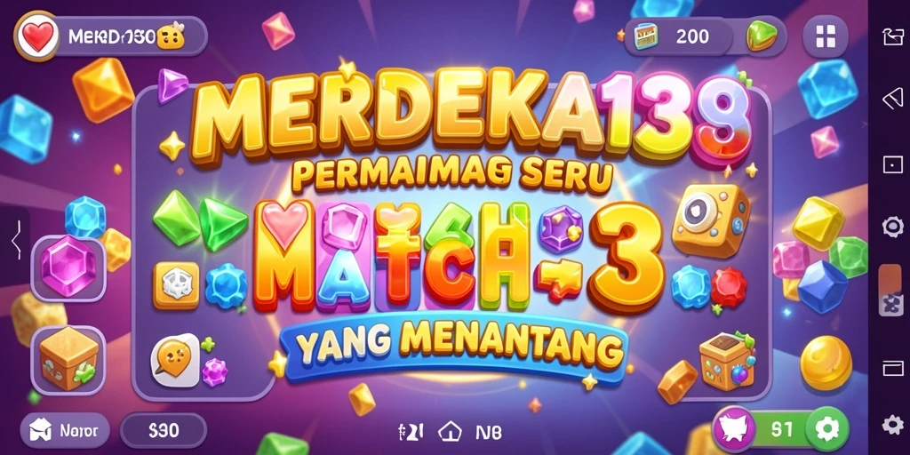 Tampilan gameplay seru di MERDEKA138 dengan kombinasi elemen yang menarik.