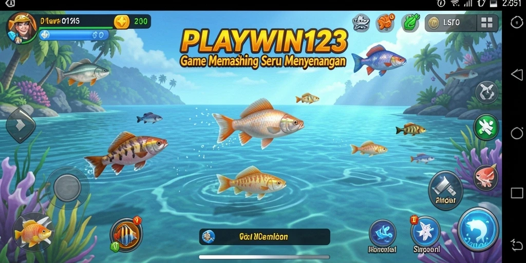 Gameplay menantang yang menunjukkan momen menangkap ikan.