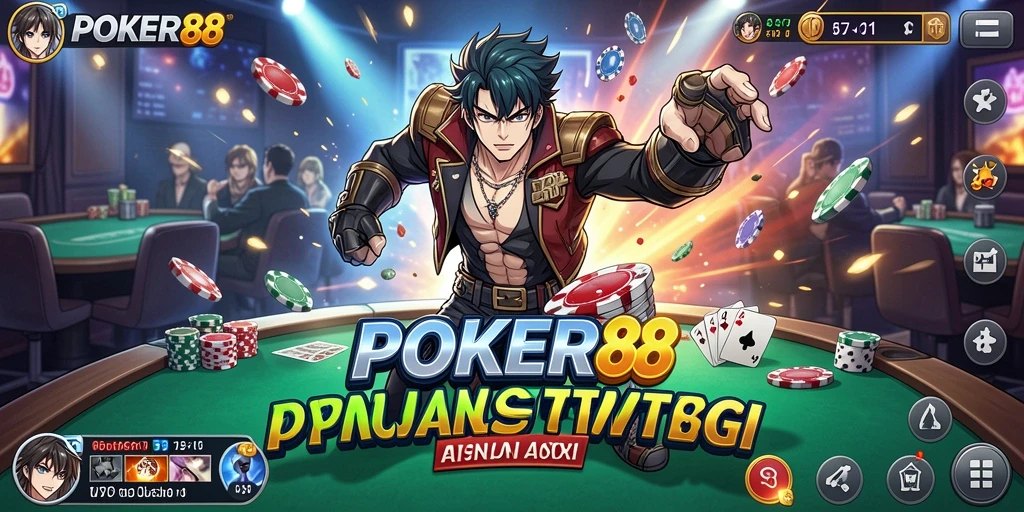 Tampilan menarik dari gameplay POKER88 penuh aksi dan strategi.