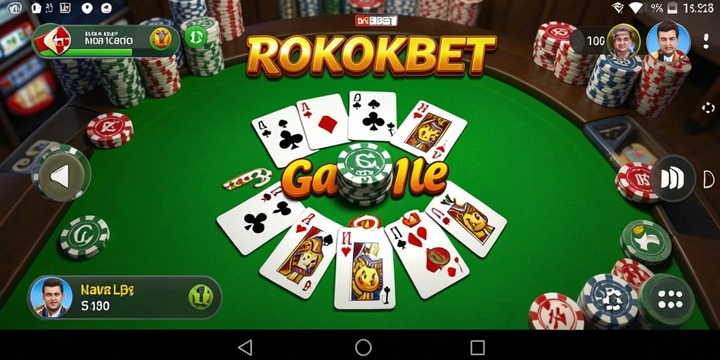 Tampilan gameplay ROKOKBET yang menarik saat bermain Gaple.