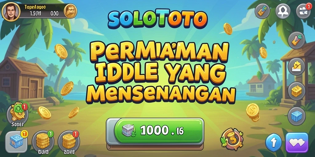Tampilan grafis menarik dari gameplay SOLOTOTO yang penuh warna dan santai.
