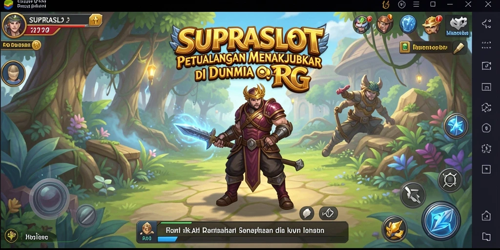Tampilan gameplay RPG yang seru dan penuh aksi dalam SUPRASLOT.