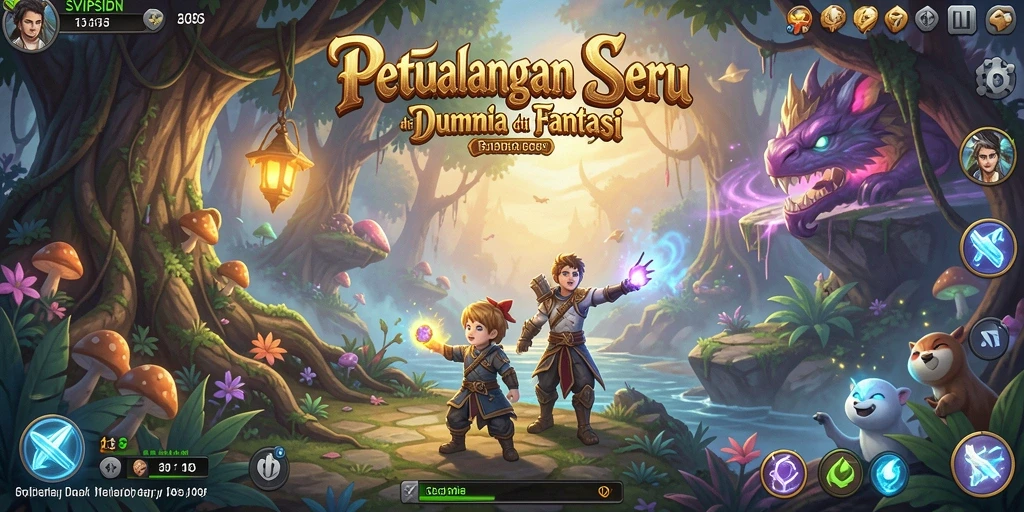 Tangkapan layar menunjukkan aksi seru dalam petualangan SVIPSIDN.