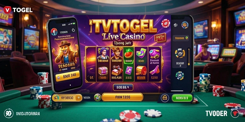 Screenshot gameplay TVTOGEL yang menampilkan dealer dan pemain dalam aksi.
